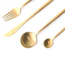 Набор столовых приборов Xiaomi Maison Maxx European Stainless Steel Tableware Golden